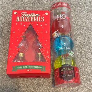 Festive Boozeballs Set - Red, Green, Blue